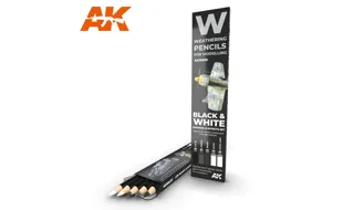 Ak : Black & White │ Crayons de Weathering 