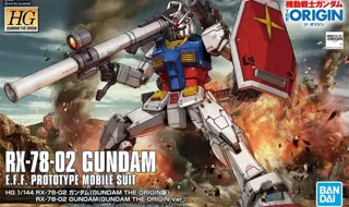 Bandai : HG Gundam The Origin RX-78-02 Gundam