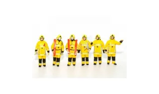 Figurines lot de 6 Pompiers "Feu Urbain"