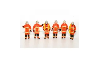 Figurines lot de 6 Pompiers "Feu Urbain" 