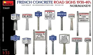French Concrete Road Signs │ 1930-40's Normandy