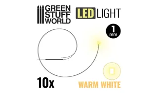 Green Stuff : Leds 1mm - Blanc Chaud (10pcs)