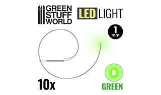 Green Stuff : Leds 1mm - Vert (10pcs)