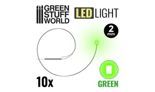 Green Stuff : Leds 2mm - Vert (10pcs)