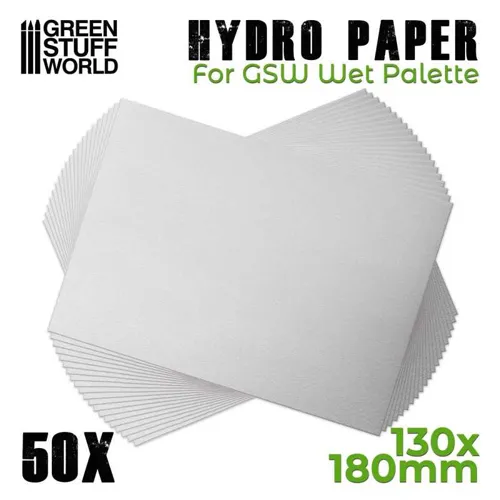 Green Stuff : Papier Sulfurisé pour Palette humide 130x180mm (50pcs)