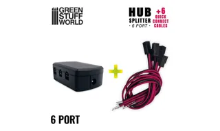 Green Suff : Distributeur HUB 6 ports + 6 câbles de connexion rapide