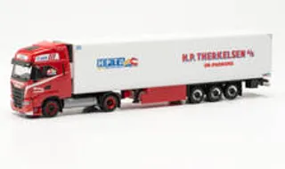 Herpa : Iveco S-Way LNG Kühlkoffer-Sattelzug „H.P.Therkelsen“