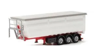 Herpa : Rounded Steel Trailer White
