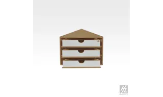 Hobbyzone : Module à tiroir de coin supérieur │ Etablis modulaires