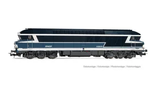 Jouef : Locomotive Diesel CC 72033, Livrée Bleue avec Logo «Nouille»