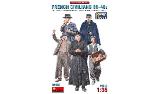 MiniArt : French Civilians 30-40s Resin Heads