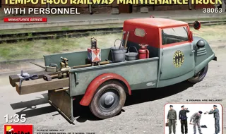 Miniart : Tempo E400 railway maintenance truck with personnel