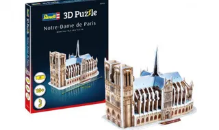 Revell : Notre-Dame de Paris │15.3x8x11.5cm - 3D Puzzle 