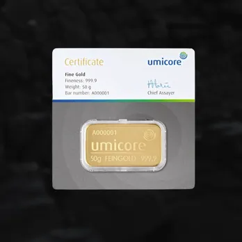 Lingot d'or 50 grammes - Umicore